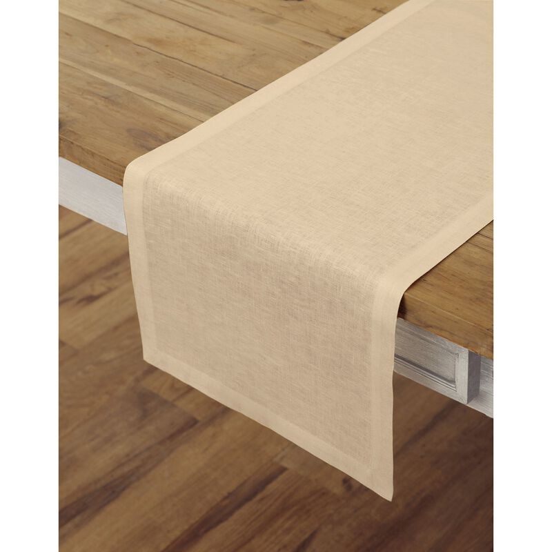 Solino Home 100% Pure Linen Table Runner | Fete for Valentine;s