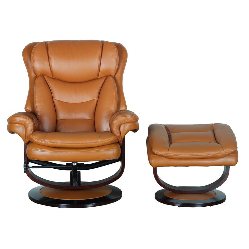 Barcalounger Roscoe Swivel Pedestal Recliner w/Ottoman