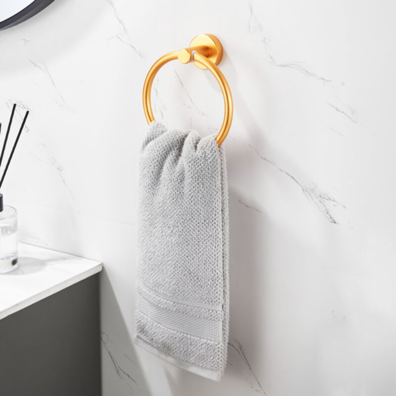 Gunmetal Bathroom Hand Towel Ring, Durable Space Aluminum