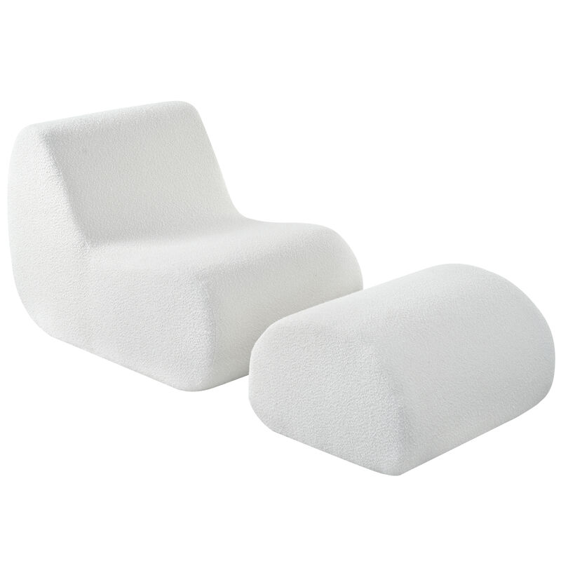 Merax Accent Chair with Ottoman