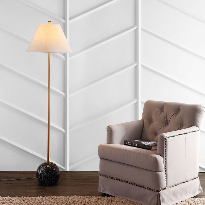Miami Minimalist Resin/Metal LED Floor Lamp