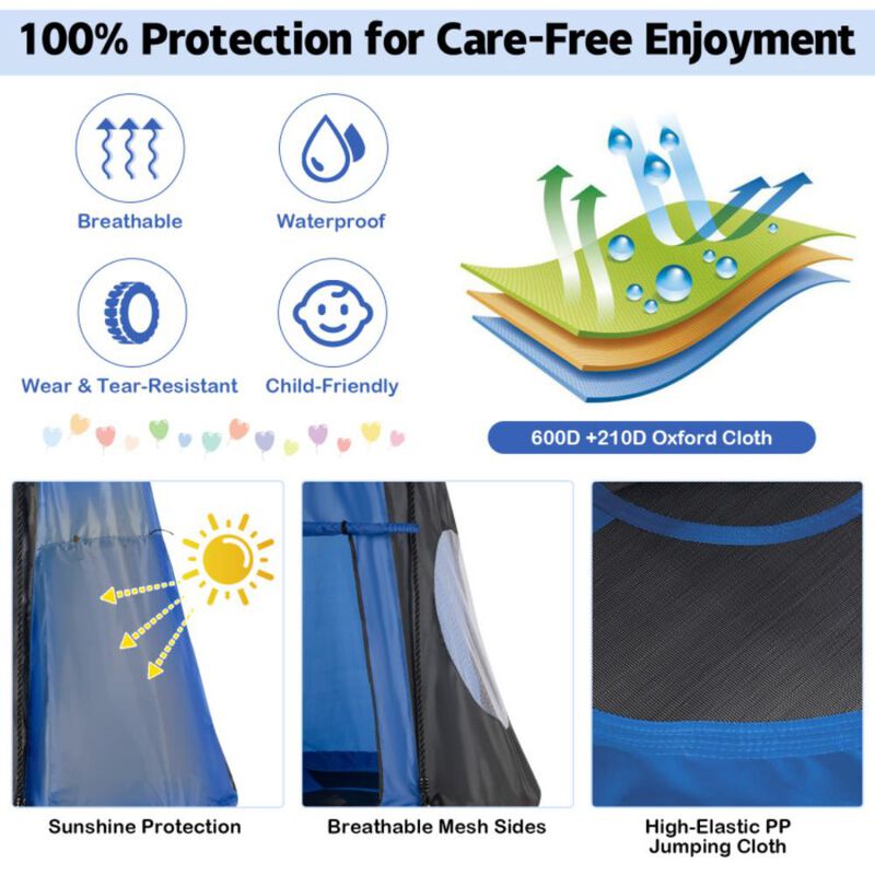 Hivvago 2-in-1 40 Inch Kids Hanging Chair Detachable Swing Tent