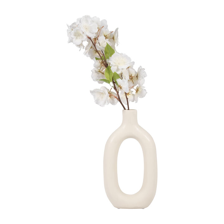 9" Abstrct Texture CutOut Vase