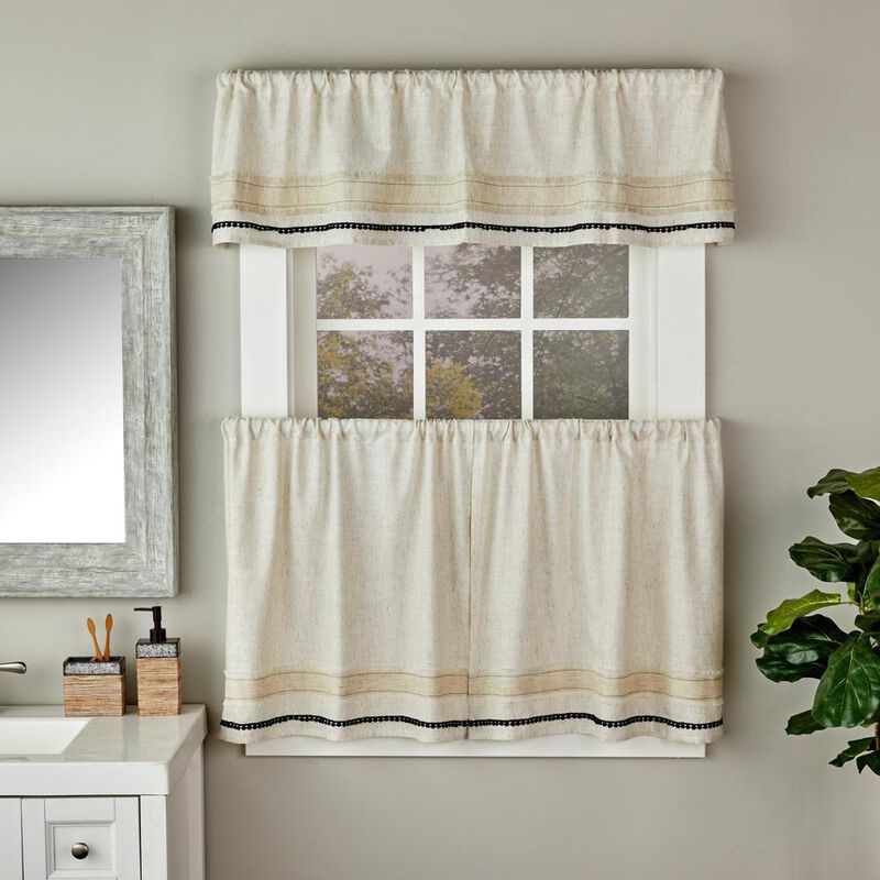 SKL Home Subtle Stripe Valance - 56x13", Linen
