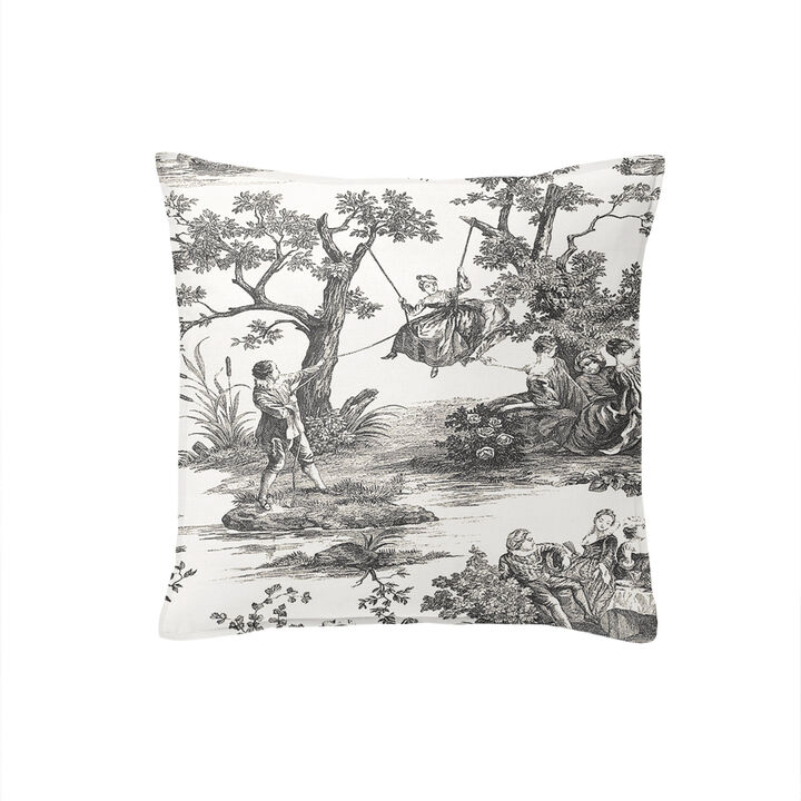 6ix Tailors Fine Linens Malaika Black Decorative Throw Pillows