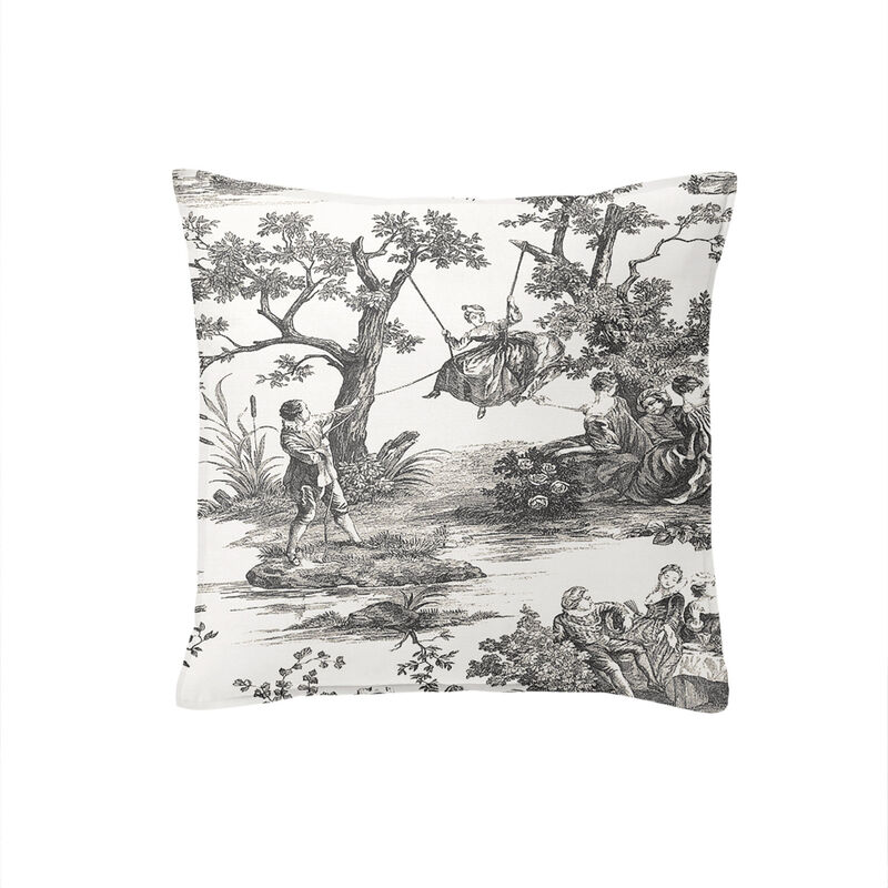 6ix Tailors Fine Linens Malaika Black Decorative Throw Pillows