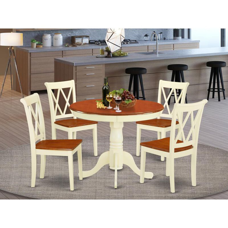 Dining Room Set Buttermilk & Cherry