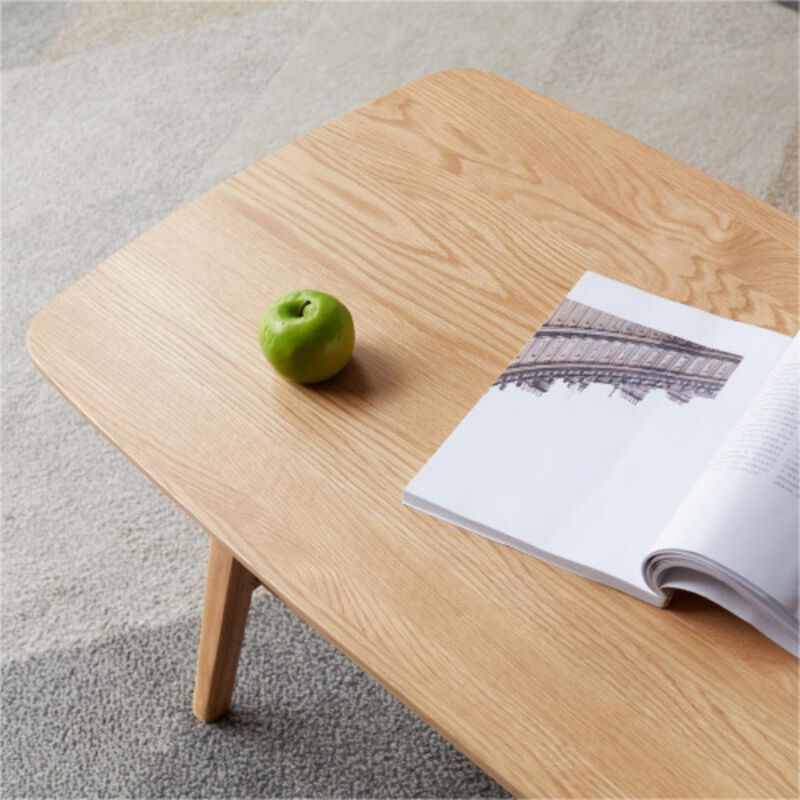 Center table Low Table 100% solid wood Top plate Desk Coffee table Study desk Work from home Easy to assemble Natural wood with storage shelf Natural writing desk