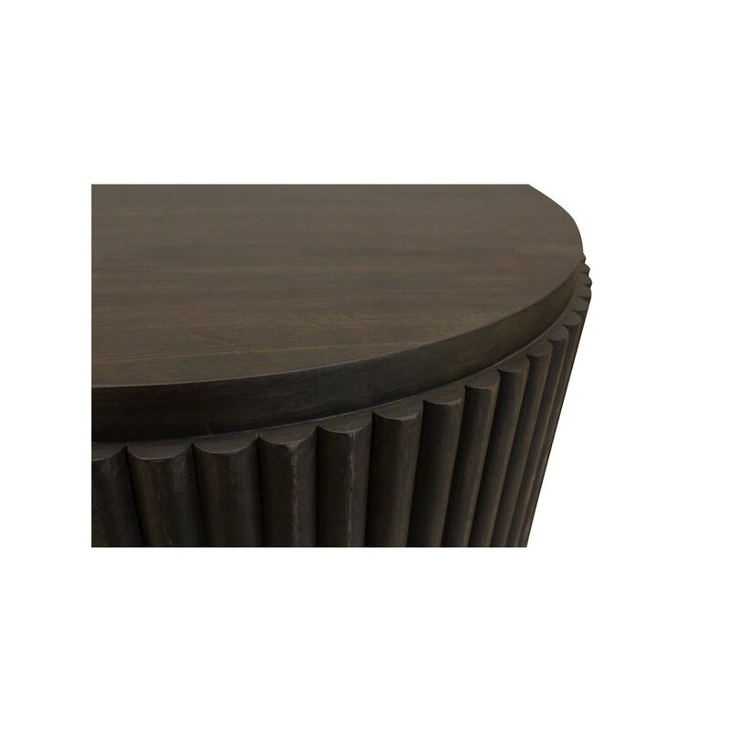 Alex Hamilton Odin End Table in Charred Ember Finish on Mango Wood