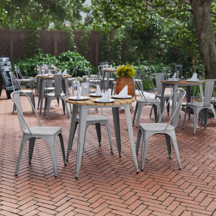 Metal Colorful Restaurant Tables