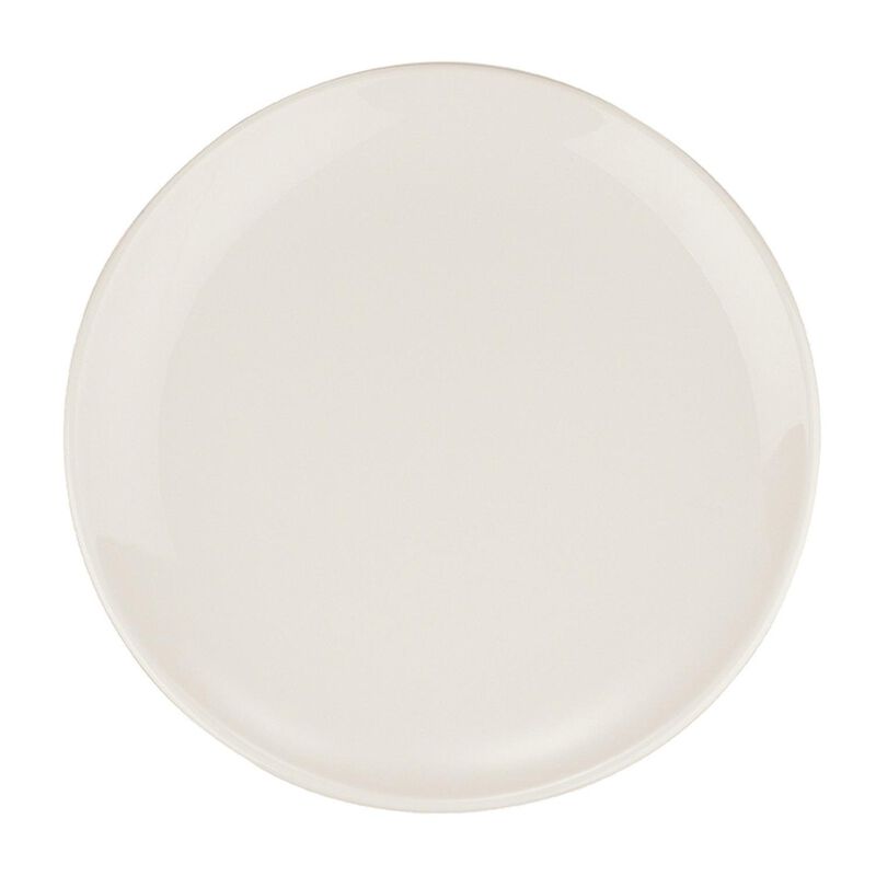Gourmet dia.10" Round Warm White Porcelain Plate (Set of 4)