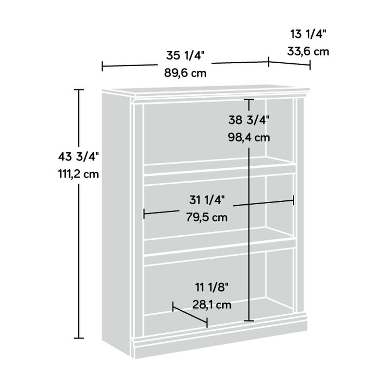 Sauder Select 3-Shelf Bookcase
