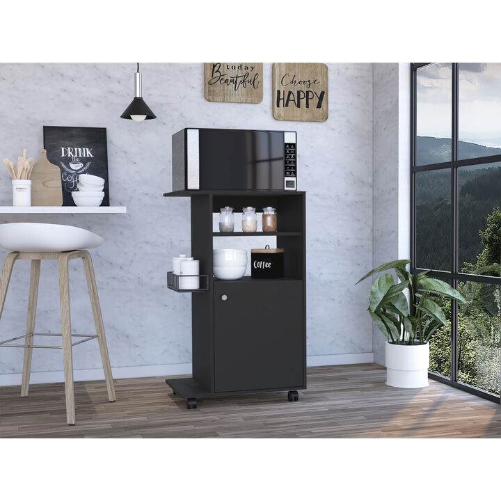 Nepenthe 1-Shelf Kitchen Cart With Caster Wenge