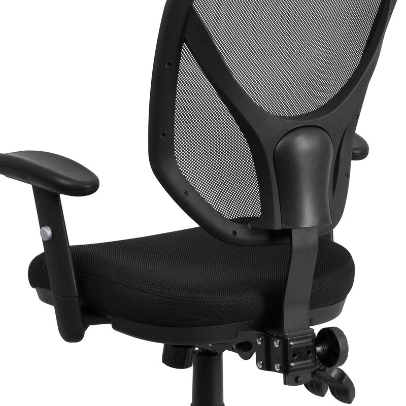 Sam Mid-Back Mesh Multifunction Swivel Ergonomic Task Office Chair with Adjustable Arms