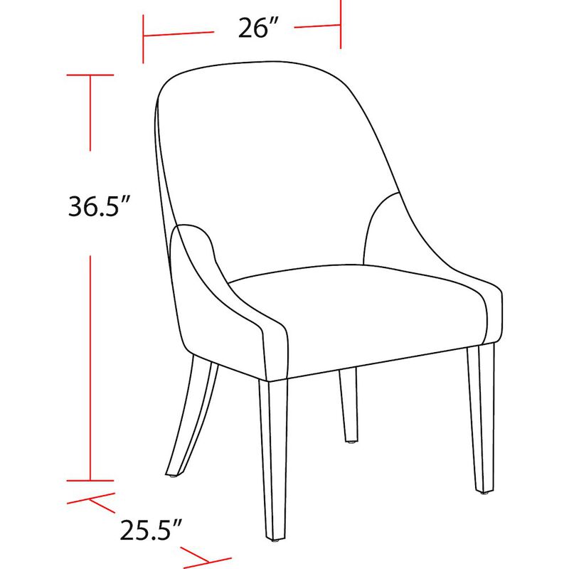 Parker House Furniture Parker House Pure Modern Dining Upholstered Armless Side Chair
