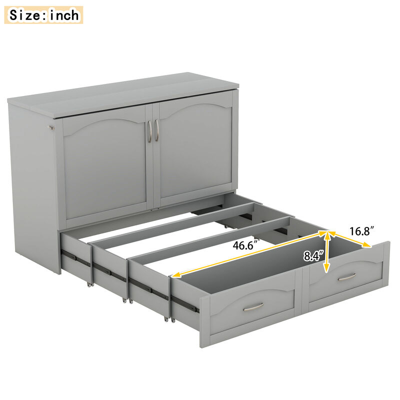 Merax Murphy Bed with Sockets and USB Ports