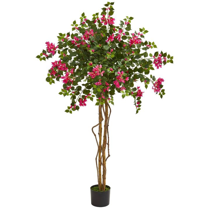 Nearly Natural 5.5-in Bougainvillea Artificial Tree