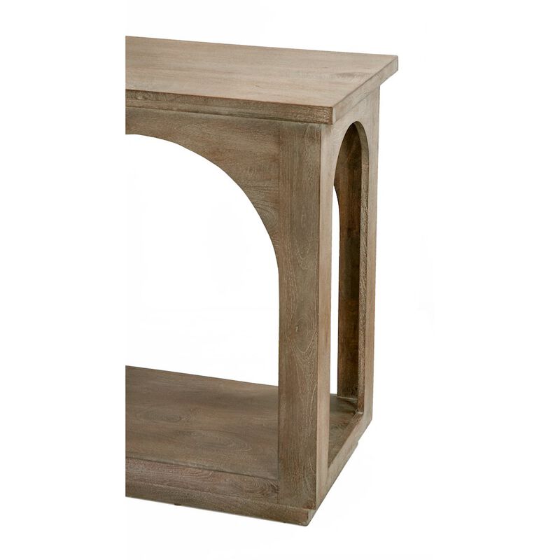 Alex Hamilton Archie Solid Wood Console Table in North Creek Brown