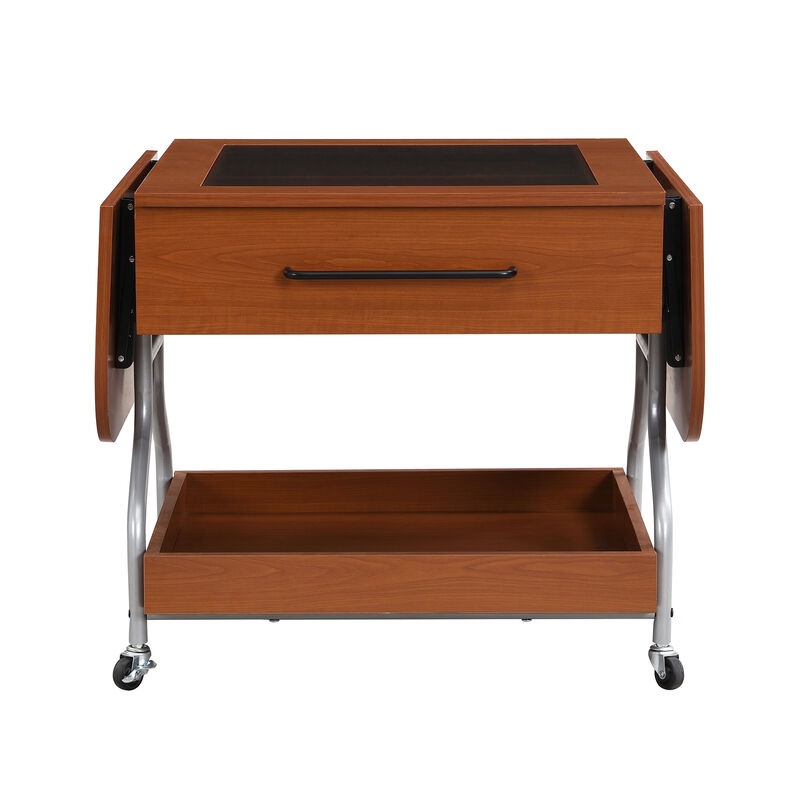 Merax Modern Extended Coffee Table with Wheels