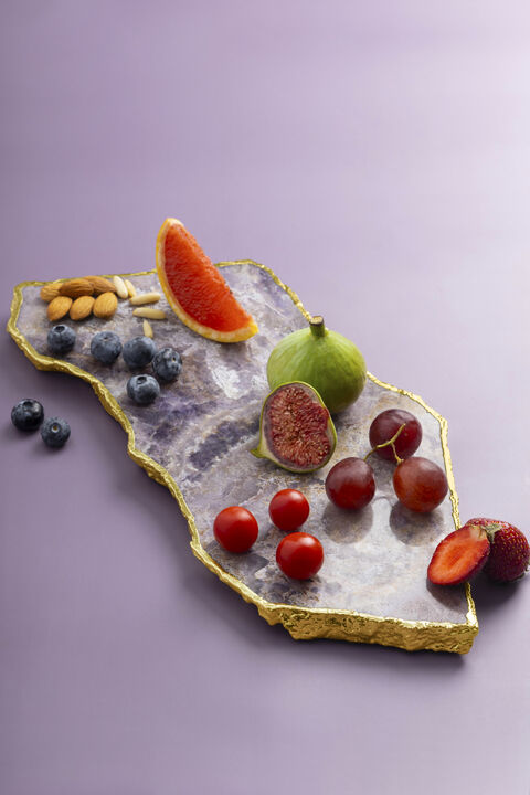 Dazzle Amethyst & Gold Cheese Board