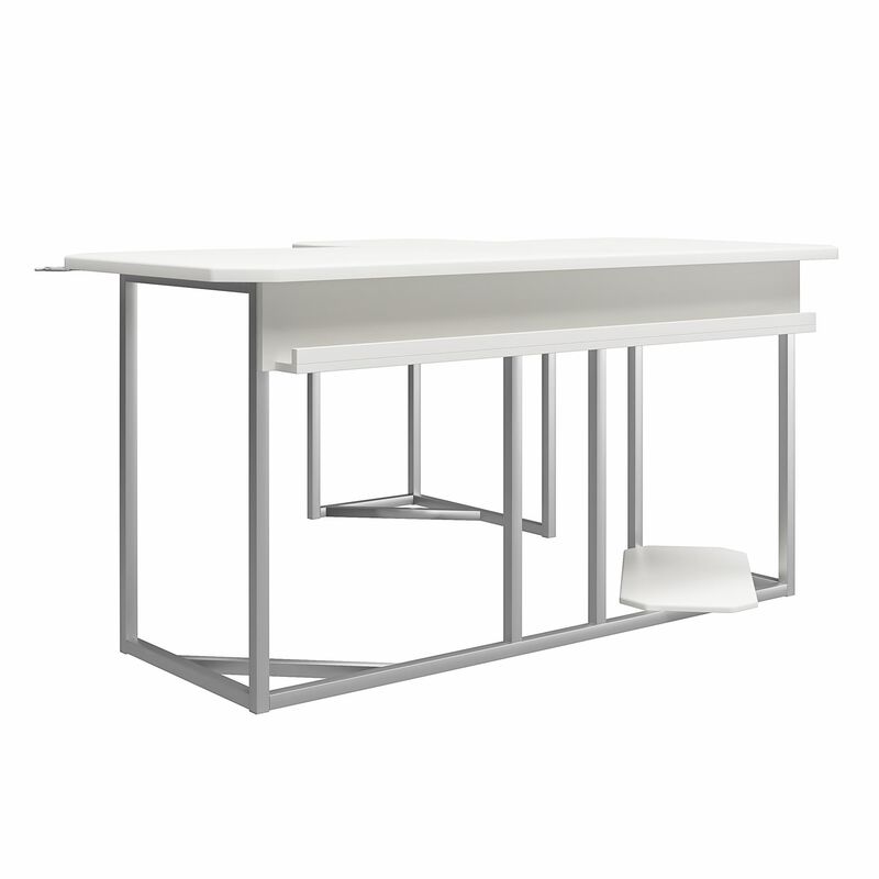 Ntense Quest Gaming L Desk with CPU Stand