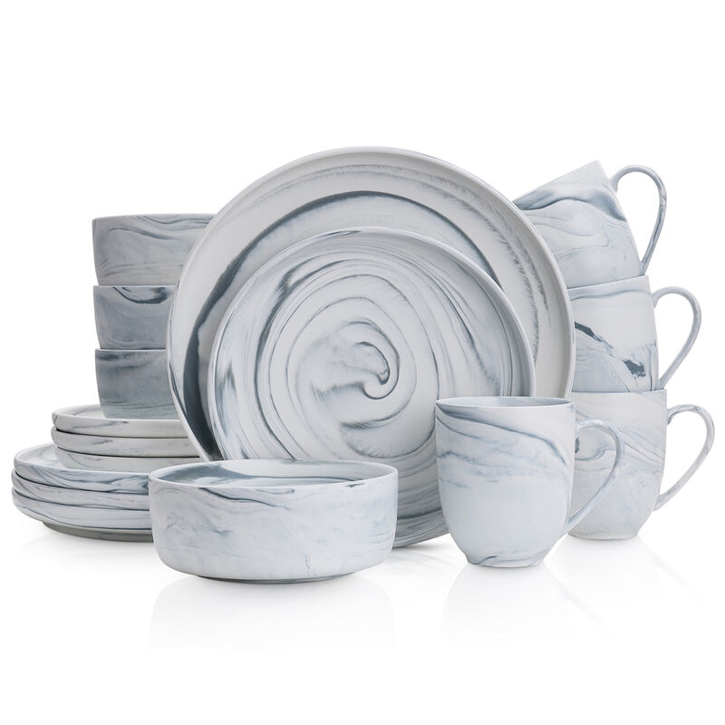 Stone Lain Brighton Porcelain 16 Piece Dinnerware Set