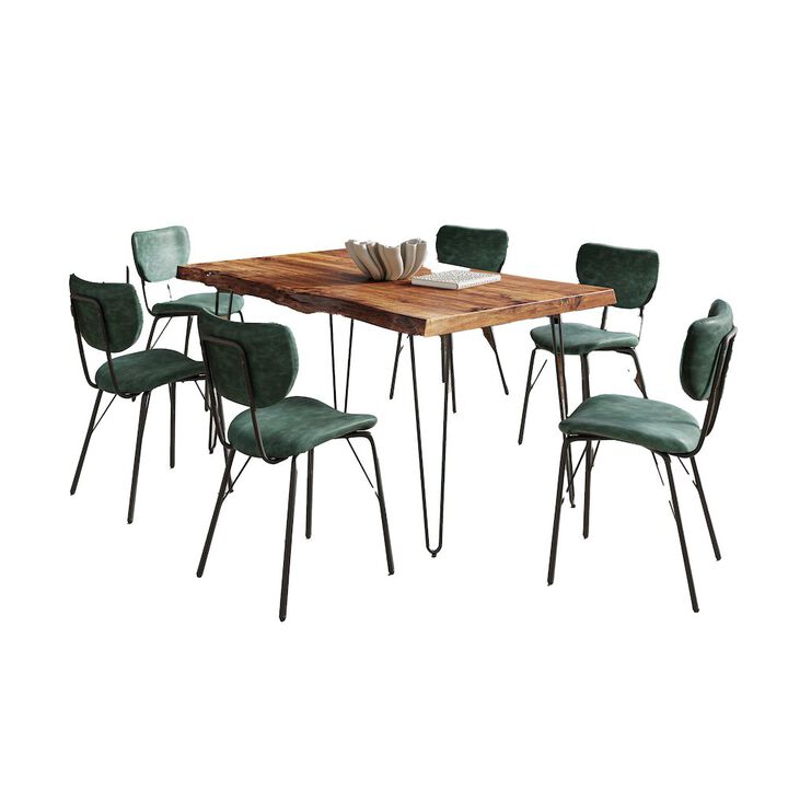 Jofran Nature's Edge 60 Seven Piece Modern Dining Set