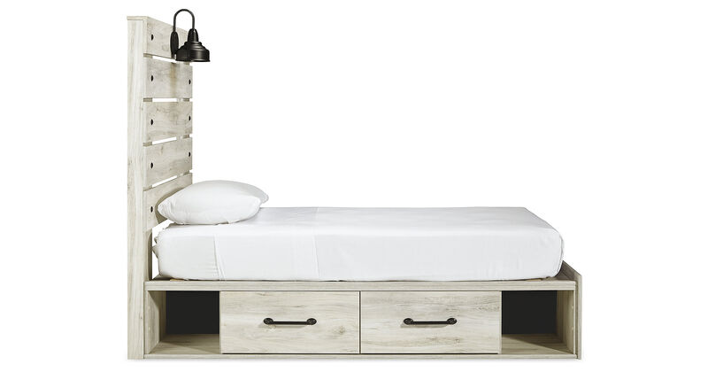 Cambeck Twin Panel Bed with 2 Storage Drawers