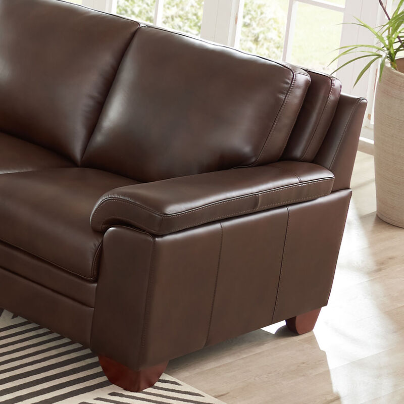 Magnum Top Grain Leather Loveseat