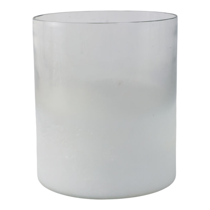 Glass Frosted Candle Holder