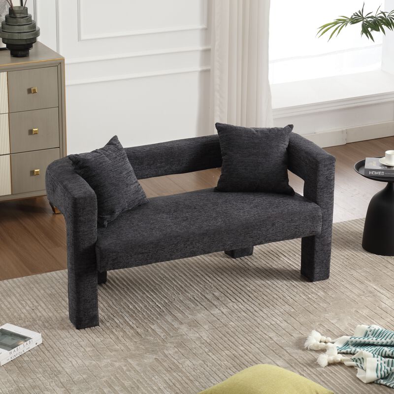 Merax Modern Chenille Loveseat Sofa