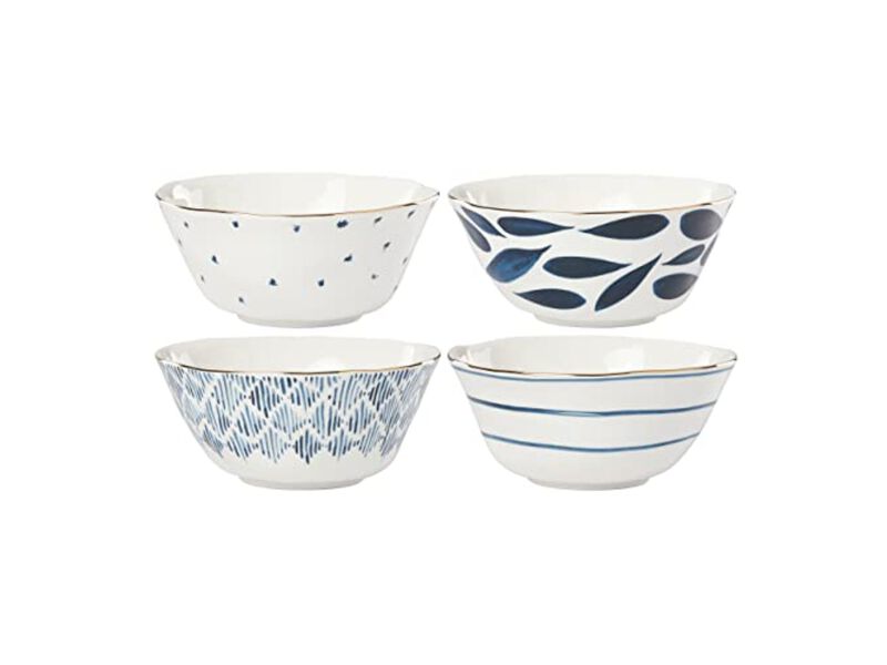 Lenox Blue Bay 4-Piece All Purpose Bowl Set, 3.60 LB
