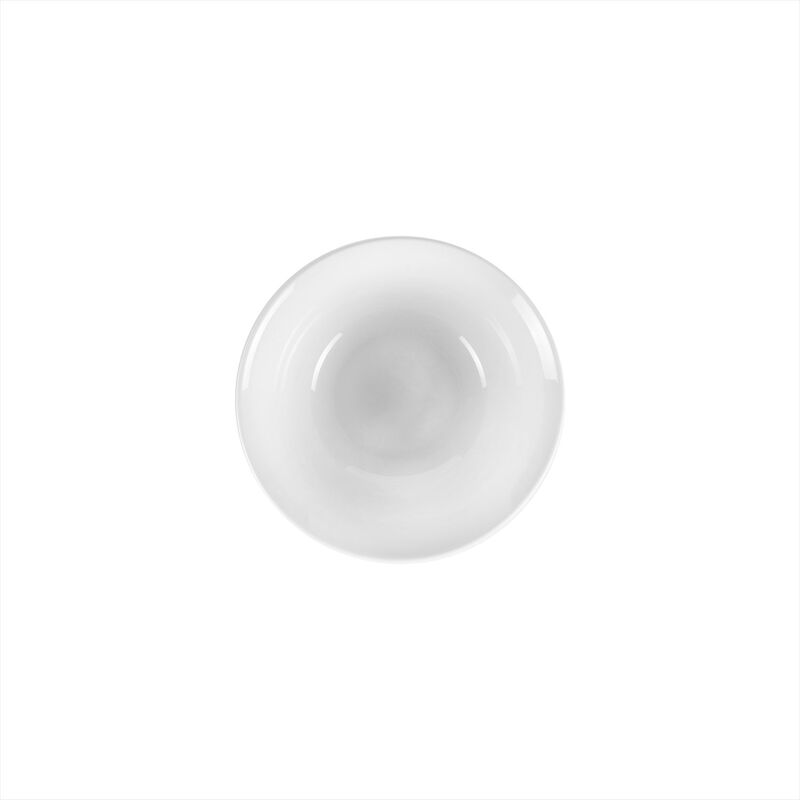 Porcelain Delta-Coupe dia.7.5" h:2.5" 25 oz. Round White Porcelain Bowl (Set of 4)