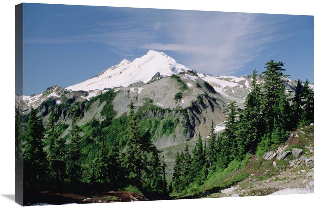 Mt Baker, Cascade Mountains, Washington-Canvas Art-36x24