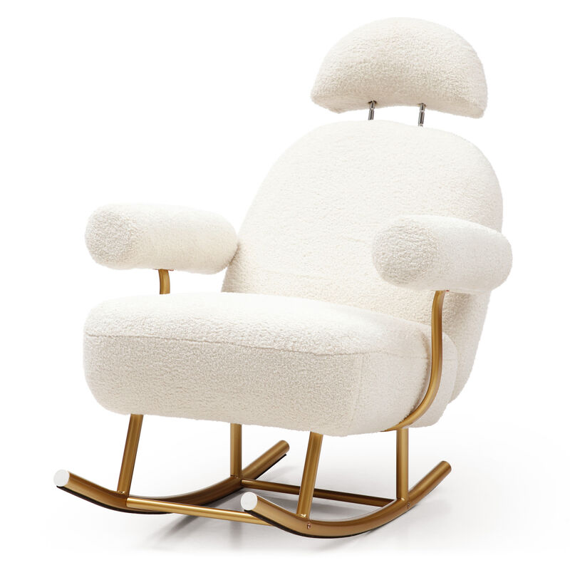 Sherpa Nursery Rocking Chair for Baby and Kids