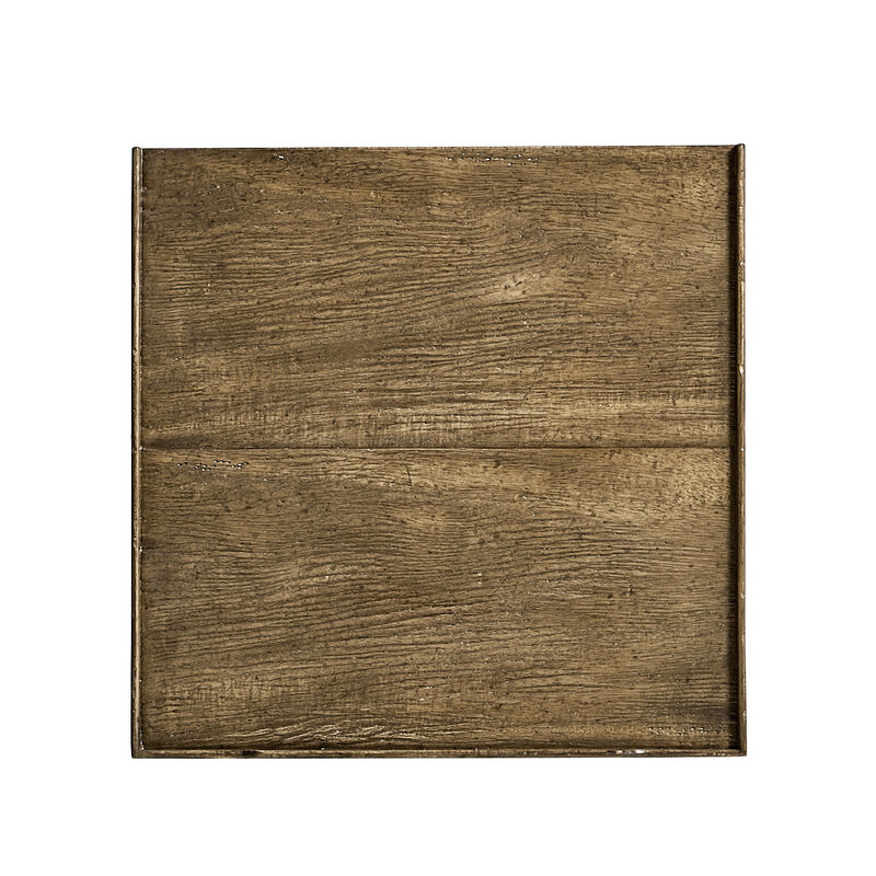 Medium Driftwood Square End Table