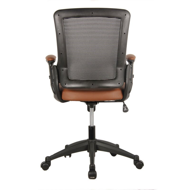 Mid-Back Mesh Task Office Chair With Height Adjustable Arms