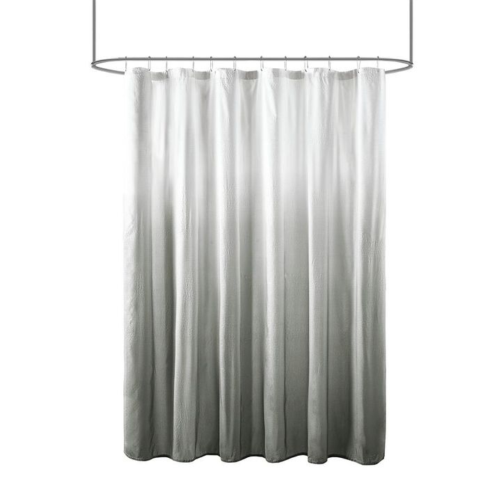 Belen Kox Ara Ombre Printed Seersucker Shower Curtain, Belen Kox