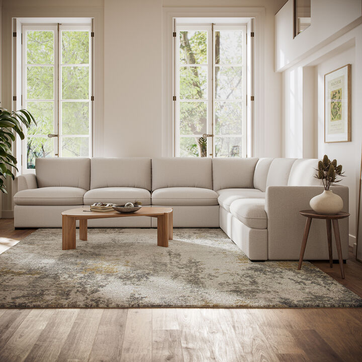 Cromwell 6 Piece Modular Sofa - Light Brown
