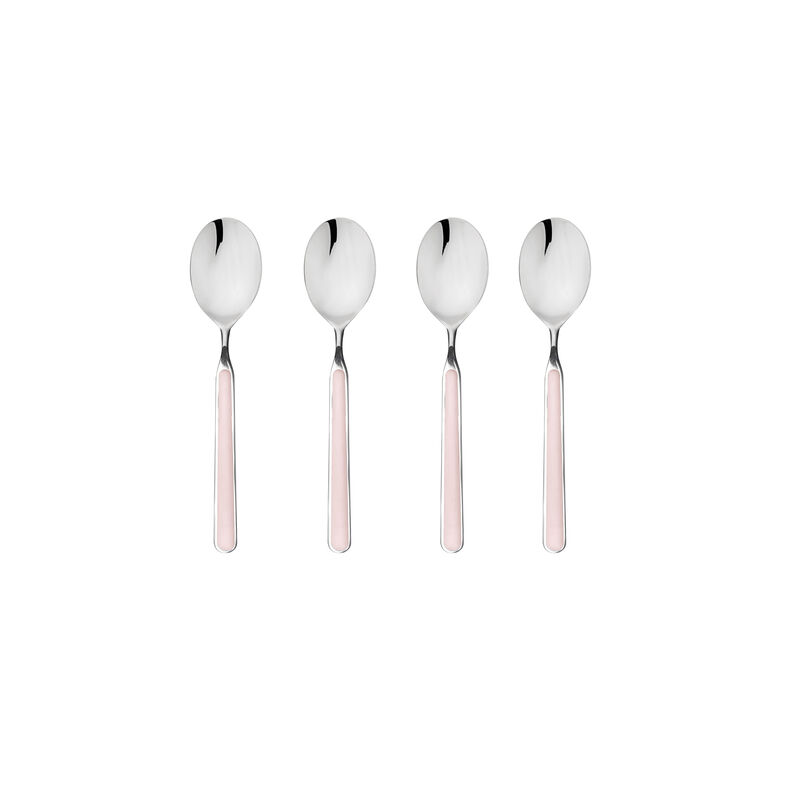 Fantasia 4-Piece Coffee Spoon Set in Pale Rose