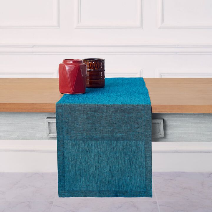 Solino Home 100% Pure Linen Table Runner | Athena for Thanksgiving, Christmas