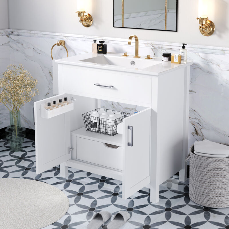 Merax Bathroom Vanity with Ceramic Sink