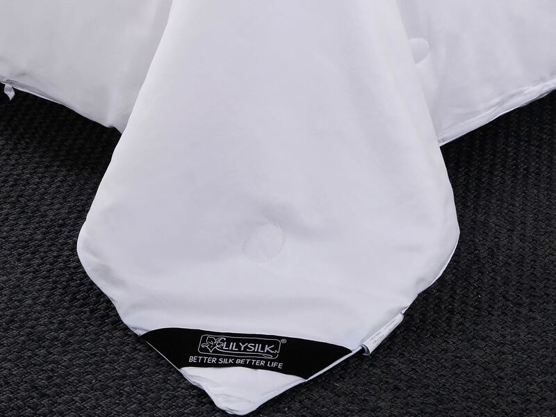 LilySilk All Season Silk Comforter Cotton Cover