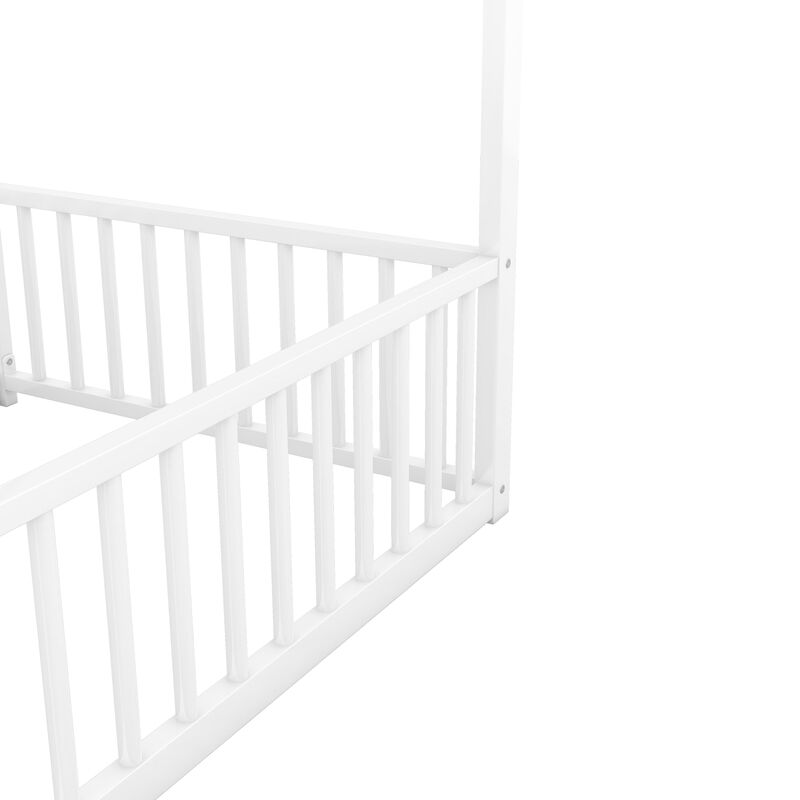 Merax Metal House Platform Beds 2 Shared Beds