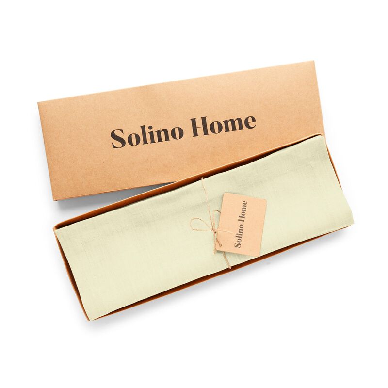 Solino Home 100% Pure Linen 14 x 19 Inch Placemats Set of 4 | Diana