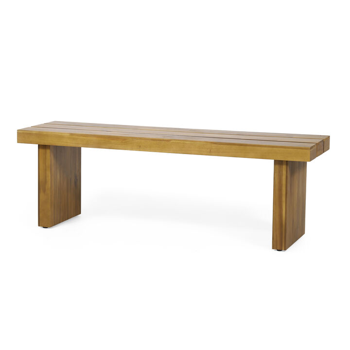 Merax Outdoor Indoor Wood Bench Dining Chair