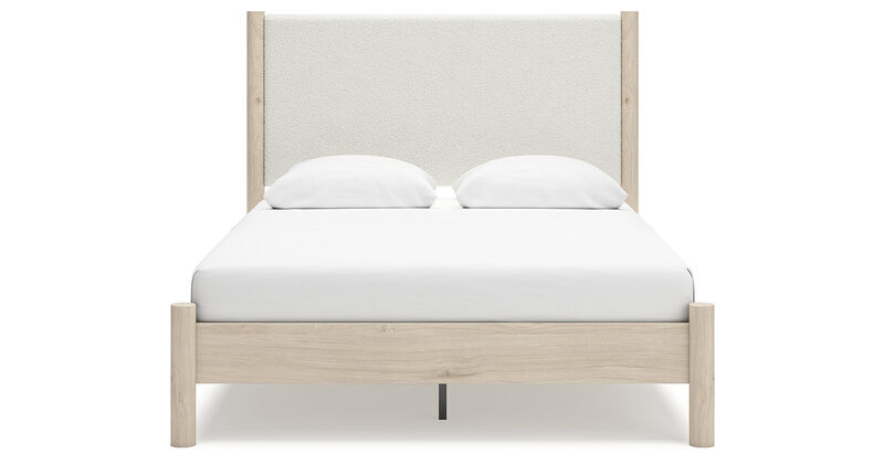 Queen Upholstered Panel Bed