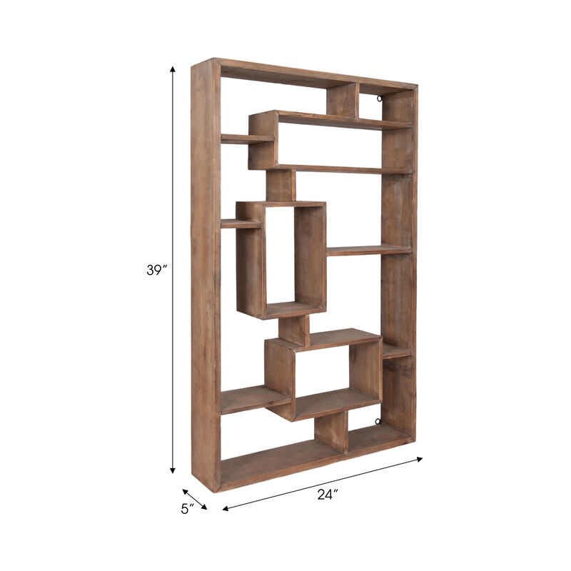 Multi-tier Wall Shelf, Brown