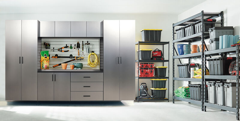 Astro Series 32 in. W x 16 in. H x 16 in. D Metal Wall Storage Cabinet
