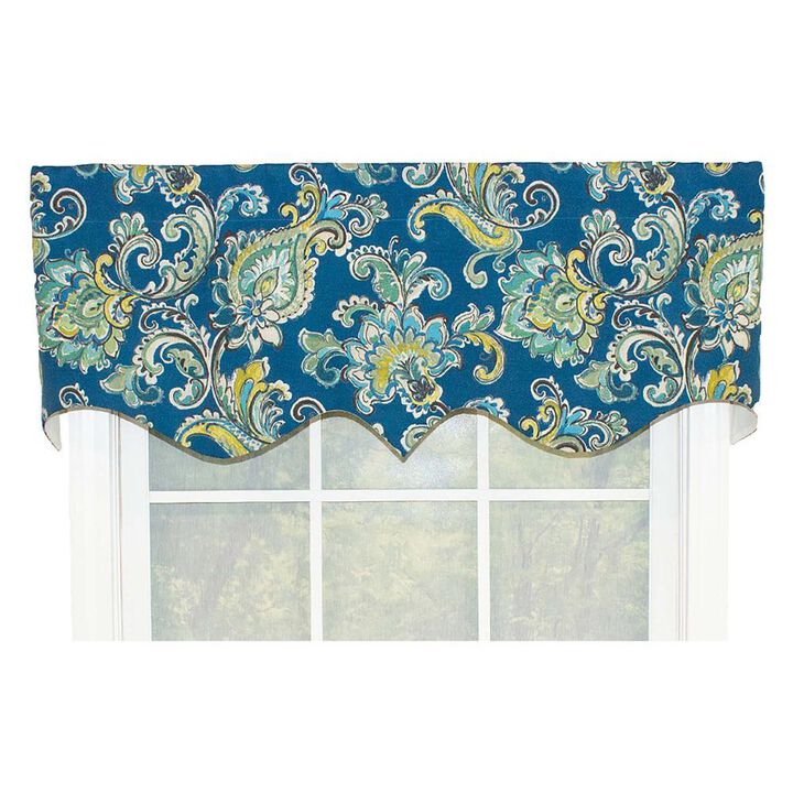 Sconset Rega Style 3" Rod Pocket Valance 50" x 17" Pacific by RLF Home